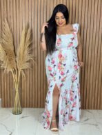 Vestido Longo / Branco Beija Flor - Imagem 2