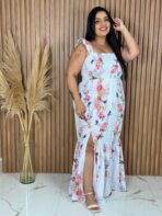 Vestido Longo / Branco Beija Flor