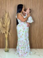 Vestido Filha Branco Borboleta - Imagem 3