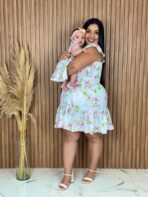 Vestido Filha Branco Borboleta - Imagem 2