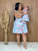 Vestido Filha Azul Bebe - Imagem 2