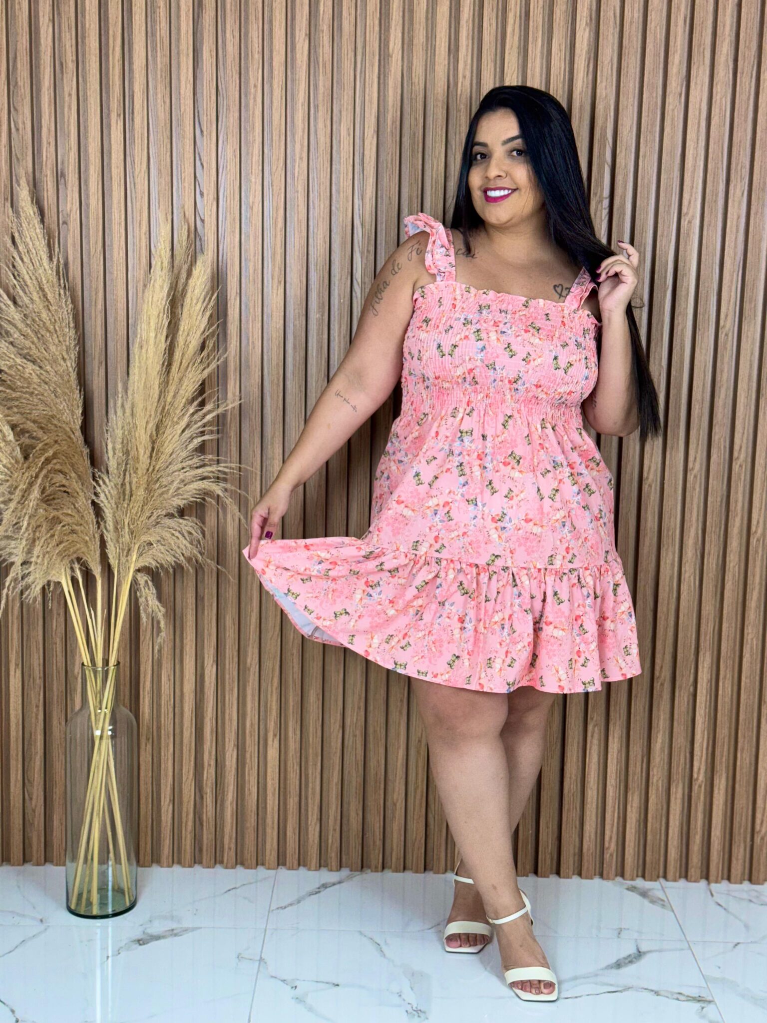 WhatsApp Image 2025-06-02 at 23.51.29-2 Vestido Curto / Rose - Imagem 1