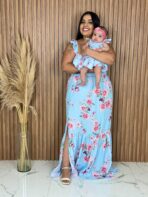 Vestido Filha Azul Bebe - Imagem 3