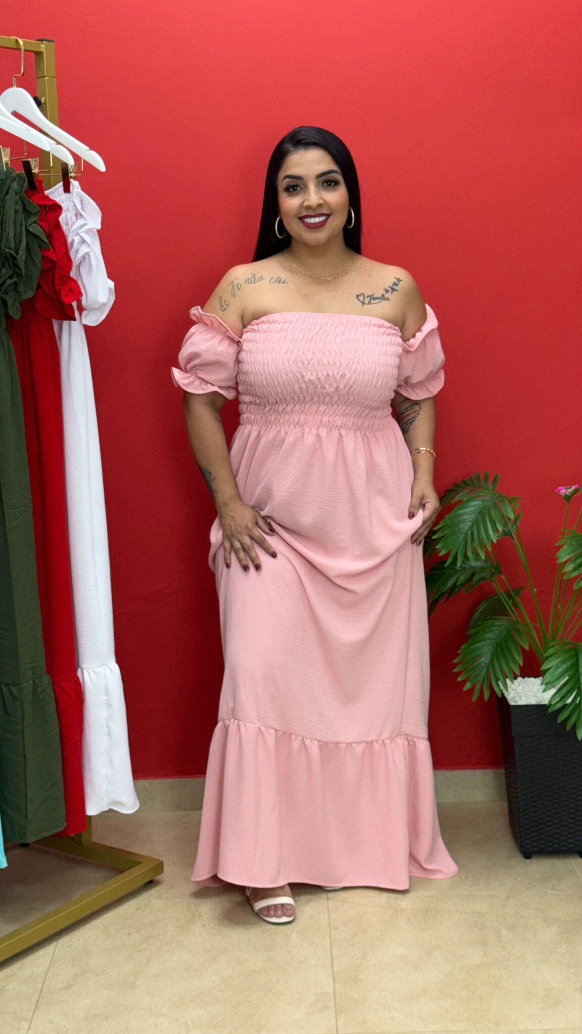 IMG_7563 Vestido Longo Ciganinha / Rose - Imagem 1