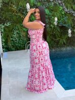 Conjunto Estampado / Branco com Pink - Imagem 2