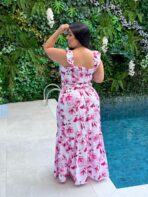 Conjunto Estampado / Branco com Rosas - Imagem 2