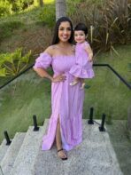 Vestido Mãe e Filha Longo / Rosa Xadrez