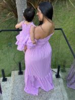 Vestido Mãe e Filha Longo / Rosa Xadrez - Imagem 2