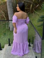 Vestido Longo Ciganinha / Rosa Xadrez - Imagem 2