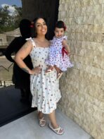Vestido Mãe e Filha Curto / Branco Cereja