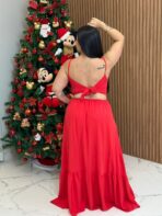 Vestido Longo Festa / Vermelho - Imagem 2