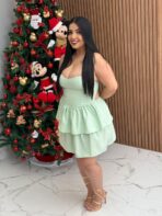 Vestido Curto Bailarina / Verde - Imagem 2