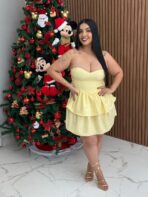 Vestido Curto Bailarina / Amarelo