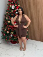 Vestido Sexy / Marrom