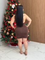 Vestido Sexy / Marrom - Imagem 2