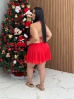 Macaquinho Tule / Vermelho - Imagem 2