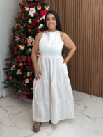 Vestido Midi Alfaiataria / Branco
