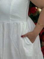 Vestido Midi Alfaiataria / Branco - Imagem 4