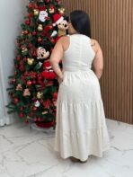 Vestido Midi Alfaiataria / Nude - Imagem 2