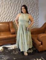 Vestido Midi Alfaiataria / Verde