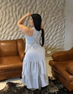 Vestido Midi Alfaiataria / azul