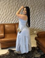 Vestido Midi Alfaiataria / azul - Imagem 2