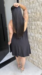 Vestido Plus Costa Nua / Preto - Imagem 3