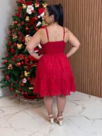 Vestido Bordado / Vermelho - Imagem 2