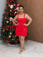 Macaquinho Plus Size / Vermelho