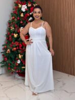 Vestido Longo Luxo / Branco