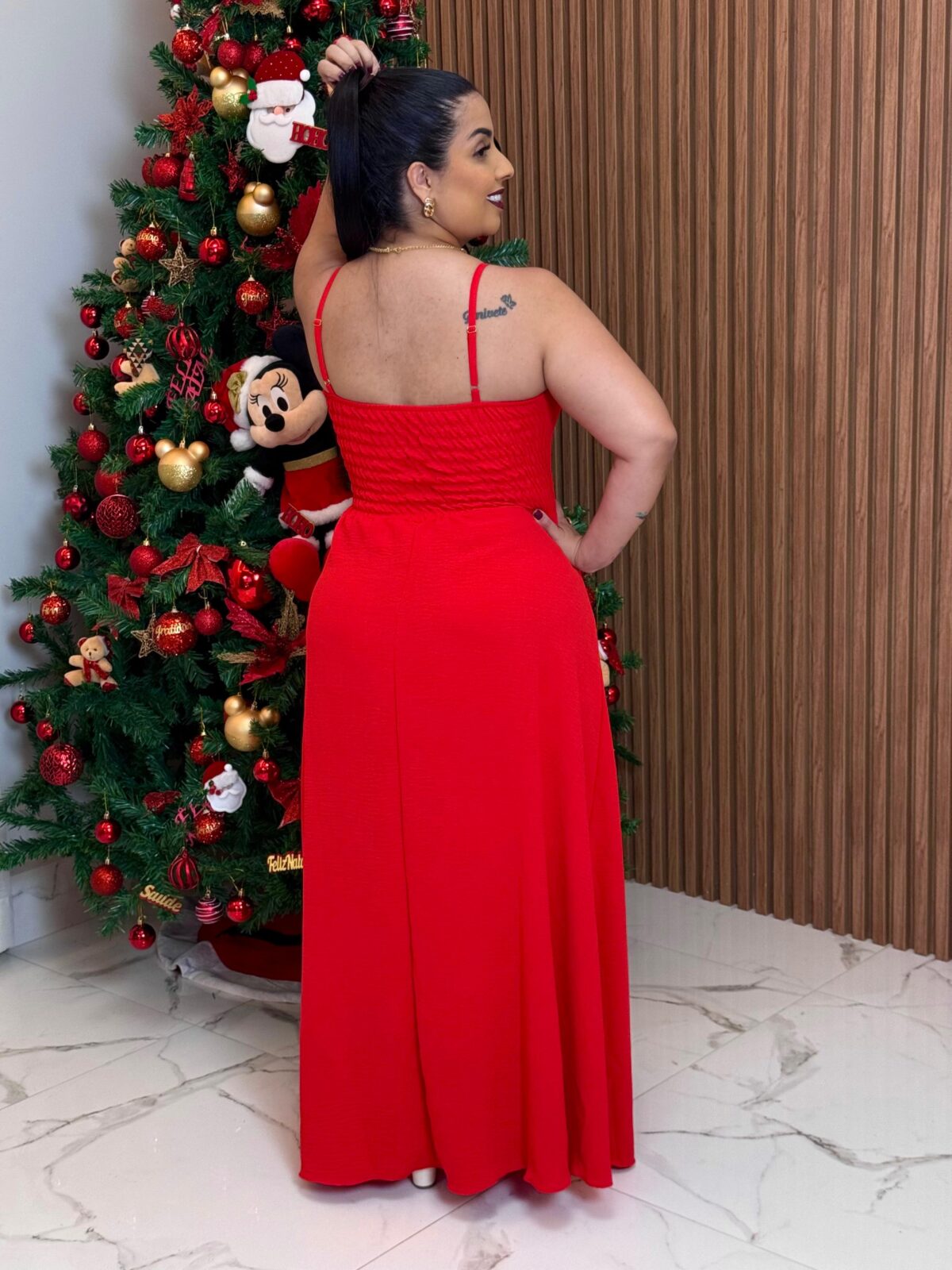 Vestido Longo Luxo / Vermelho - Imagem 2