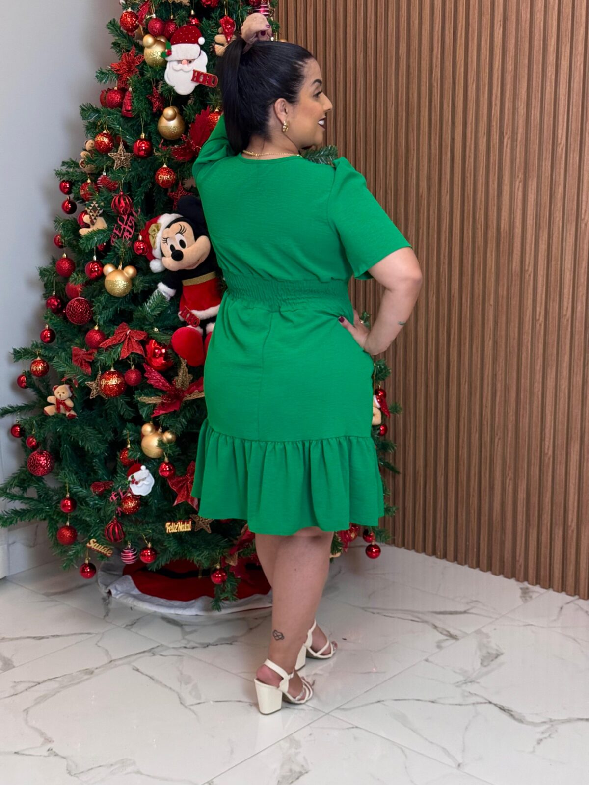 Vestido Liso Mid / Verde - Imagem 2