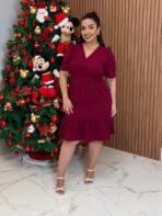 Vestido Liso Mid / Marsala
