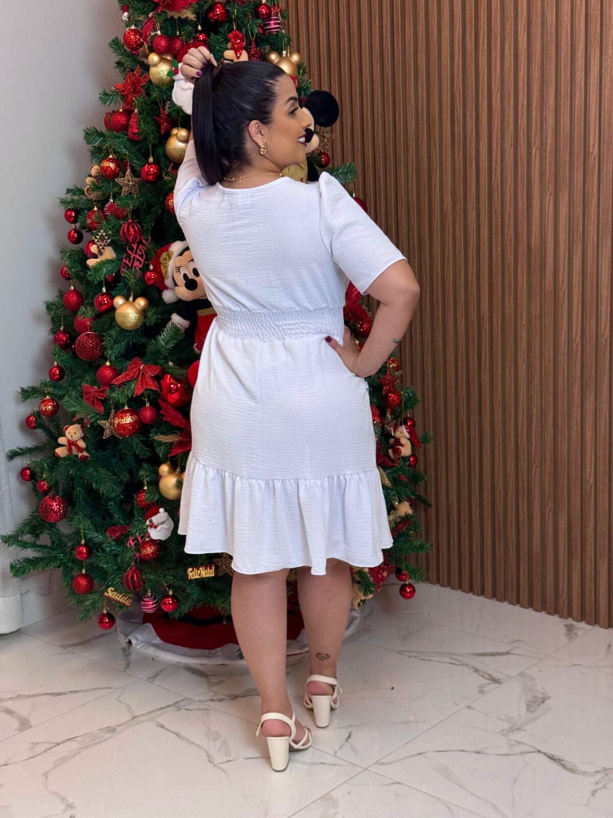 Vestido Liso Mid / Branco - Imagem 2