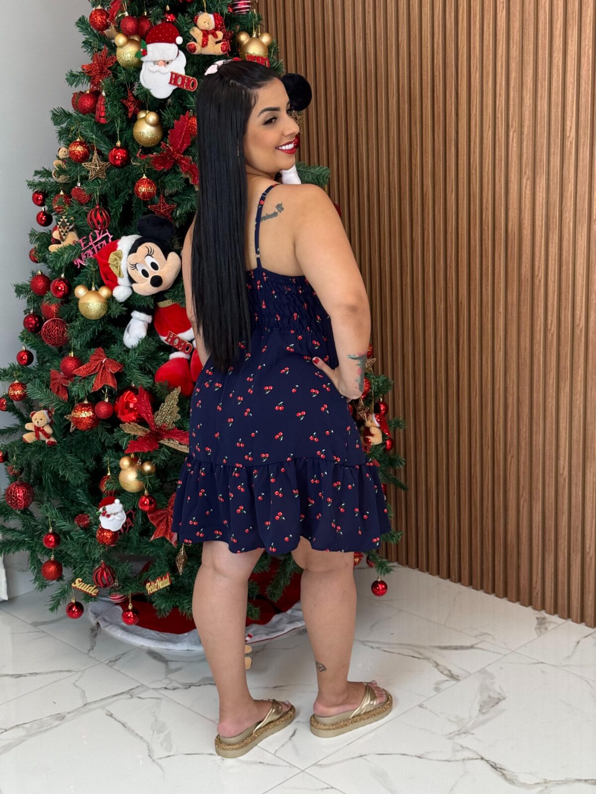 Vestido Curto Cereja - Imagem 2