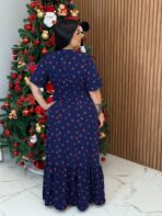 Vestido Longo Cereja Casual - Imagem 3